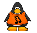 The Orange Rocker Shirt as seen on a player card.