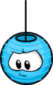 The Grumpy Lantern as a blue puffle.