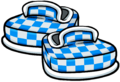 Blue Checkered Shoes