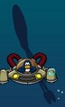 A better view of the giant squid´s beak.