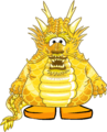 The Ancient Gold Dragon on a player card.