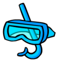 Blue Mask and Snorkel