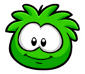 The Green Puffle Pin.