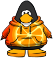 The Orange Citrus Hoodie on a player card.