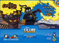 A log in screen advertising Card-Jitsu Fire, with a link to the video