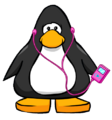 The Pink MP3000 on a player card.