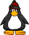 The Puffle Cap on a player card.