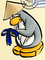 Sensei holding the Blue Ninja Belt.