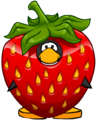 The Strawberry Costume on a player card.
