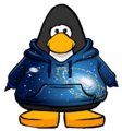 The Galactic Hoodie on a player card.