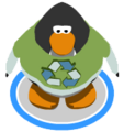 The Green Recycle Shirt in-game.