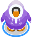The Snow Day Parka in-game.