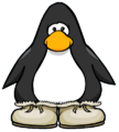 The Winter Boots on a player card.