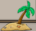 The deserted island item that Rockhopper sold in the Ship Hold. This is possible proof that there are palm trees, starfish, clams, and sand on Rockhopper Island.