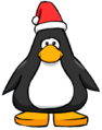 The Santa Hat on a player card.