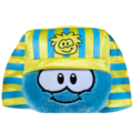 A Blue Puffle with a Pharaoh Hat.