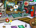 Me and Gatuti playing with puffles