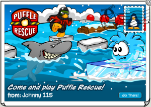 Puffle Rescue Postcard.png