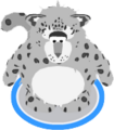 The Snow Leopard Costume in-game.