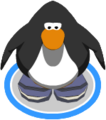 The Gray Furry Boots in-game.