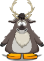 The Woodland Reindeer Costume on a player card.