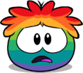 A Sad Rainbow Puffle.