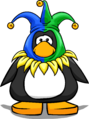 The Country Jester Hat on a player card.