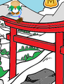 It takes mad skills to grow a flower on a Tori Gate.