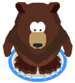 The Bear Costume in-game