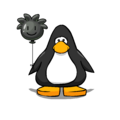The Black Puffle Balloon on a player card.