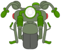 Green Motorbike (3500 tickets)