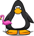 The Pink Flamingo on a player card.