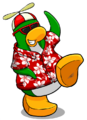 Rookie's pose in his first background.