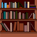 Bookshelves Background