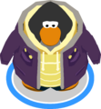 The Purple Parka in-game.