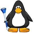 The Sharks Vuvuzela on a player card.