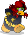 Black Widow's appearance in Club Penguin.