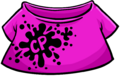 Pink T-shirt with CP splatter