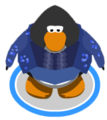 The Dazzling Blue Tuxedo in-game.