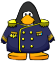 The Admiral Jacket on a player card.
