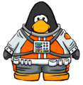 The Orange Space Suit on a player card.