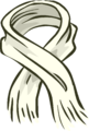 Big White Scarf Secret item