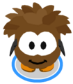 The Brown Puffle Costume in-game