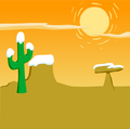 Western Sunset Background