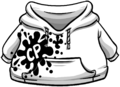 White Hoodie with CP splatter