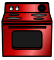 Shiny Red Stove