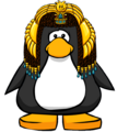 The Cleo Headdress on a player card.
