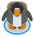The Green Fur Lined Jacket in-game.