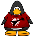 The Red Rocker T-Shirt on a player card.
