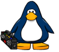 The Boombox on a player card.